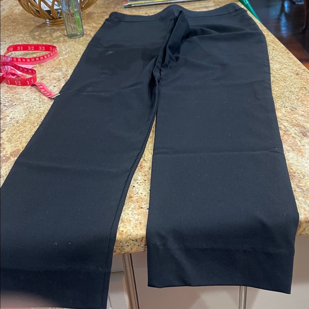 Women's Black Straight Leg Pants - Picture 7 of 7